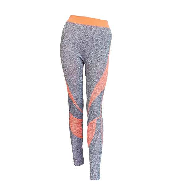 Orange & Grey Gym Leggings
