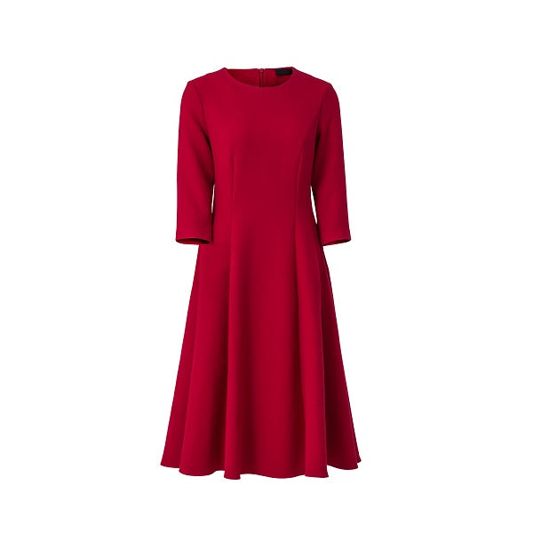 Red Long Sleeve Party Dress